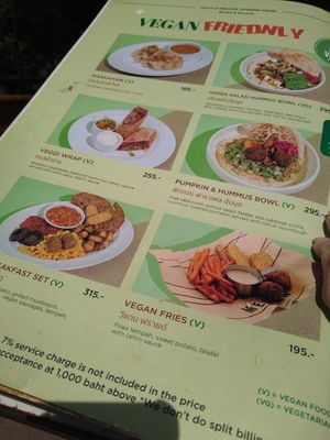 They have vegan dishes on their breakfast & brunch menu which is available till 2pm. at Much & Mellow in Ao Nang