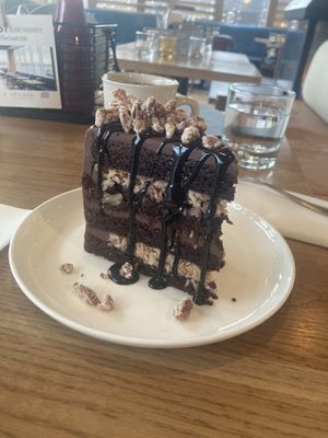 Vegan German Chocolate Cake  at Salt + Ash Beach House in Halifax