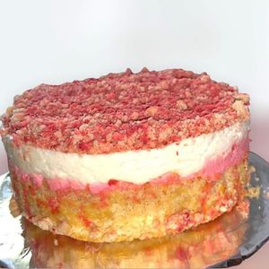 Vegan Strawberry Shortcake Cheesecake  at Estella's Bakery in Houston
