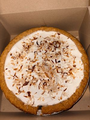 vegam coconut cream pie at Estella's Bakery in Houston