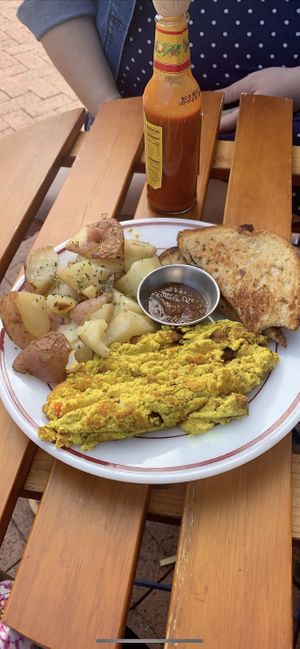 Breakfast platter  at Glory Doughnuts & Diner in Frederick