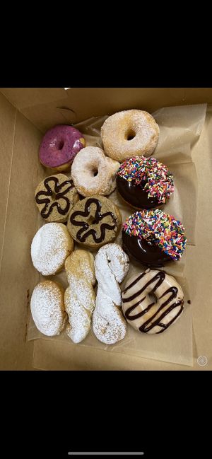 Assrt. Vegan donuts  at Glory Doughnuts & Diner in Frederick