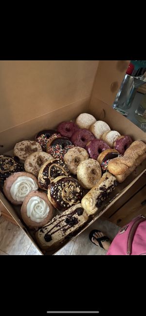Assrt. vegan donuts  at Glory Doughnuts & Diner in Frederick