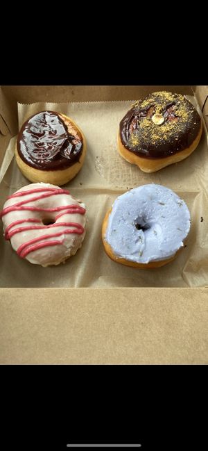 Assrt. Vegan donuts  at Glory Doughnuts & Diner in Frederick