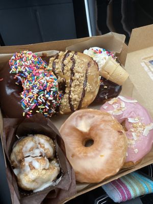 Donuts and monkey bread muffin  at Glory Doughnuts & Diner in Frederick