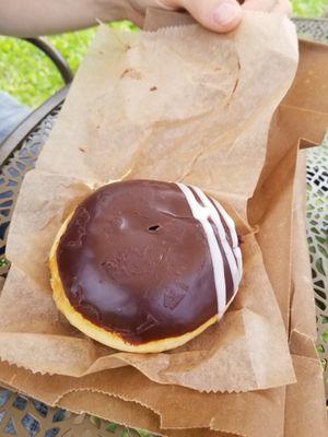 Boston creme donut at Glory Doughnuts & Diner in Frederick