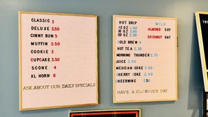 Drink & Baked Good Menu  at Glory Doughnuts & Diner in Frederick