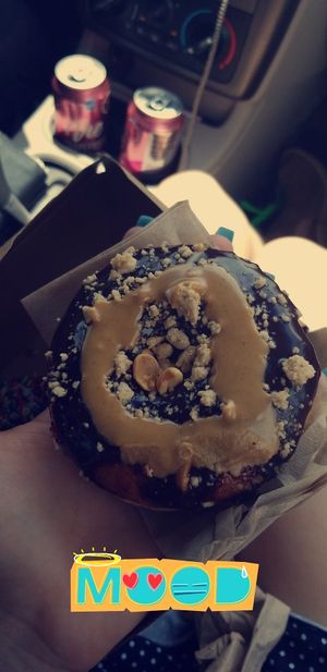 PB Chocolate Donut 😫 at Glory Doughnuts & Diner in Frederick