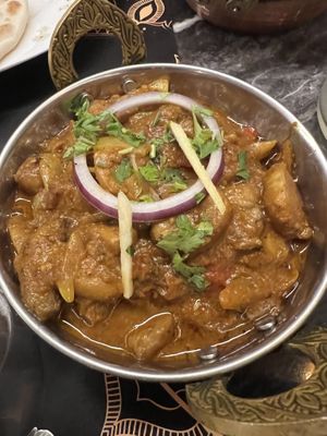 Mushroom and coleyflower   at Namaste in Bari