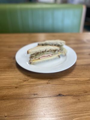 Tofu pastrami sandwich  at The Conscious Cafe in Lethbridge