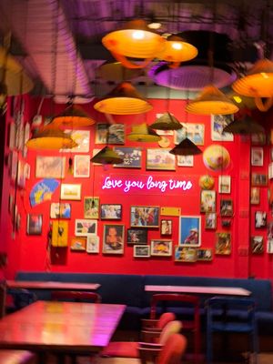 Interiors at Ping's Café Orient in Mumbai