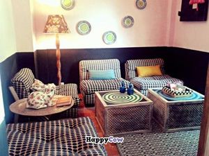 vegan breakfasts or afternoon teas in the Rabbit hole's cosy tea room... at The Rabbit Hole in Ibiza