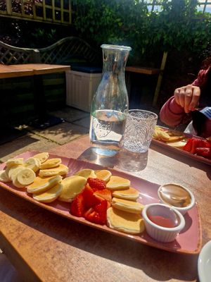 Pancake board  at Cafe Neuk  in Stonehaven