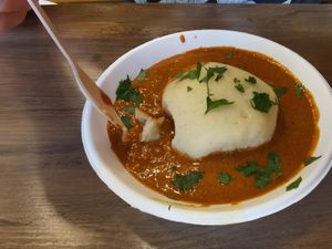 Fufu mit Mafé für 8,50 Euro at Kilimanjaro African Food in Dortmund