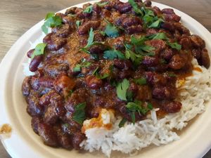 Kún mit Reis für 9,50 Euro at Kilimanjaro African Food in Dortmund