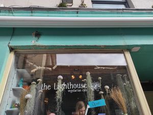 Outside at The Lighthouse Cafe in Galway