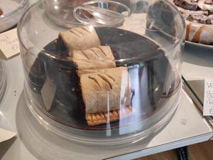 Vegan sausage rolls at The Lighthouse Cafe in Galway