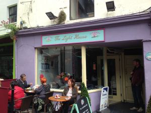 out front  at The Lighthouse Cafe in Galway