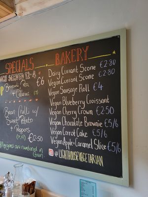 Card at The Lighthouse Cafe in Galway