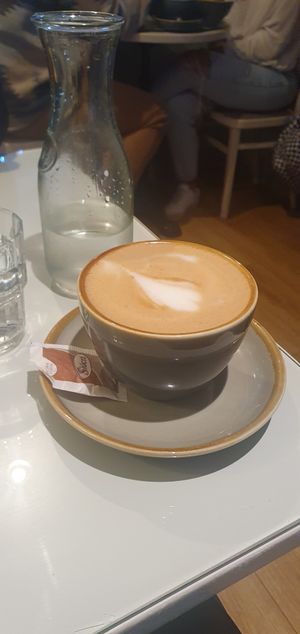 Oat latte at The Lighthouse Cafe in Galway