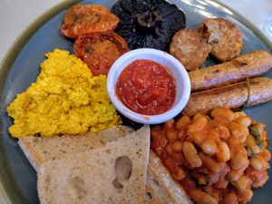 Full vegan breakfast at The Lighthouse Cafe in Galway