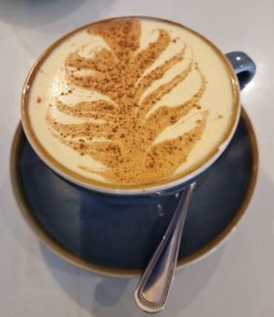 Ginger and turmeric chai with soya milk at The Lighthouse Cafe in Galway