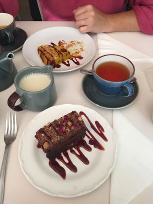 delicious vegan brownie! at The Lighthouse Cafe in Galway