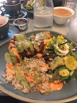 Brokkoli cauliflower pakora  at The Lighthouse Cafe in Galway