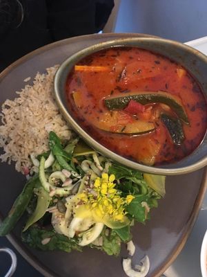 White bean stew with brown rice  at The Lighthouse Cafe in Galway