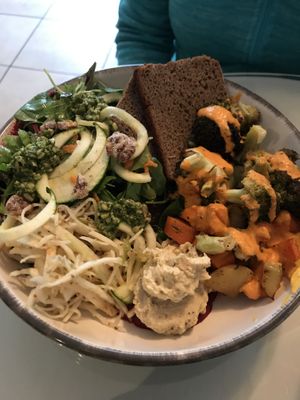 Hummus Salad at The Lighthouse Cafe in Galway