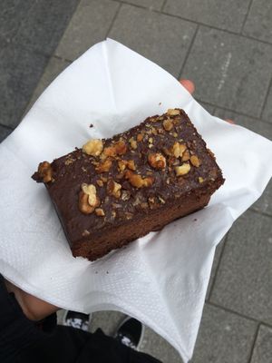 Vegan brownie 4,50€  at The Lighthouse Cafe in Galway