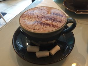 Vegan hot choc at The Lighthouse Cafe in Galway