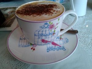 Vegan cappuccino at The Lighthouse Cafe in Galway