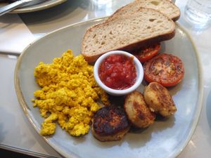 Weekday vegan fry at The Lighthouse Cafe in Galway