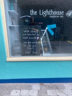 Closed covid 19 at The Lighthouse Cafe in Galway