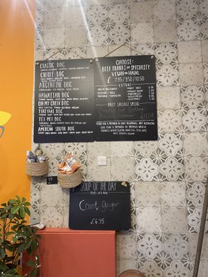 Hot dogs  at Cocco Gelato in Brighton