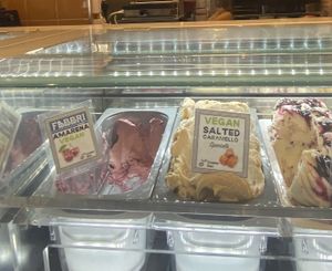 The ice cream   at Cocco Gelato in Brighton