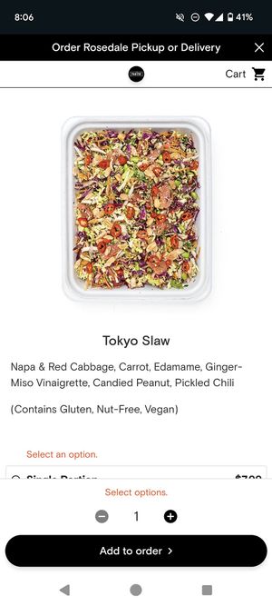 Tokyo Slaw at Pantry in Toronto