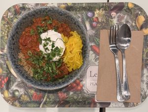 Spicy Chili Sin Carne  at Le Botaniste - Penn Plaza in New York City