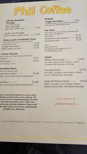  at Phil Coffee in North London