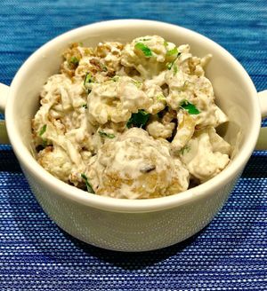 Tahini cauliflower  at L'APERO in Dubai