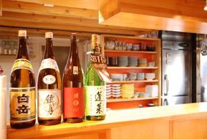 The cosy interior of Vegan Izakaya Nowhere. at Vegan Izakaya Nowhere in Tokyo