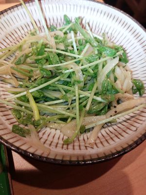 Fiery salad at Vegan Izakaya Nowhere in Tokyo