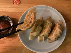 Gyoza   at Vegan Izakaya Nowhere in Tokyo