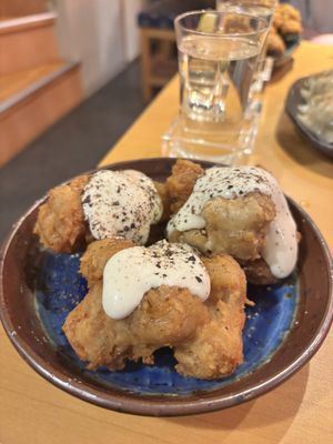 Karaage  at Vegan Izakaya Nowhere in Tokyo