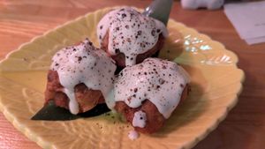 Mayo karaage at Vegan Izakaya Nowhere in Tokyo