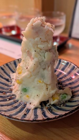 Potatoe salad at Vegan Izakaya Nowhere in Tokyo