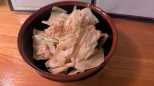 Otoshi salad at Vegan Izakaya Nowhere in Tokyo