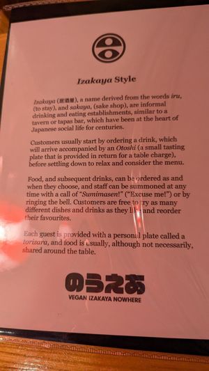 at Vegan Izakaya Nowhere in Tokyo