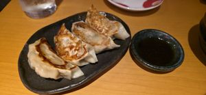 Gyoza at Vegan Izakaya Nowhere in Tokyo